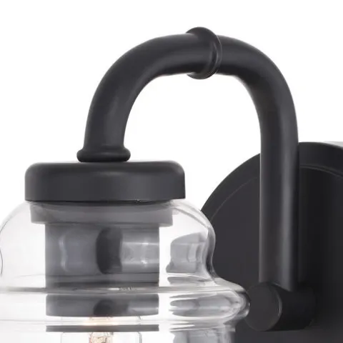 Deals Patriot Lighting® Toledo Matte Black 1 Light Vanity Light