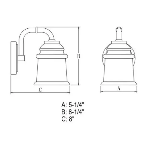 Deals Patriot Lighting® Toledo Matte Black 1 Light Vanity Light