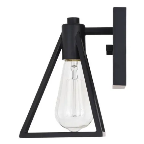 Deals Patriot Lighting® Tribeck Matte Black 1-Light Vanity Light
