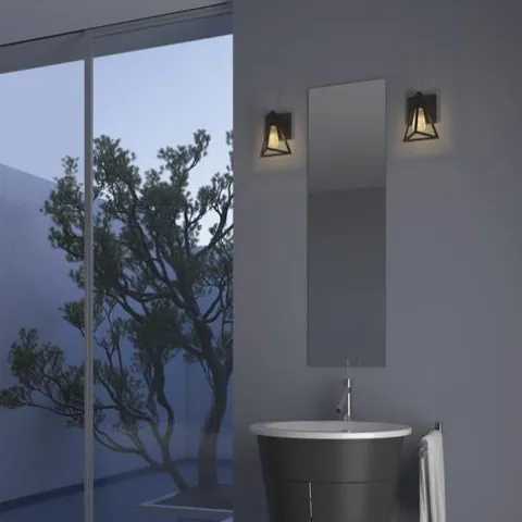 Deals Patriot Lighting® Tribeck Matte Black 1-Light Vanity Light