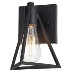Deals Patriot Lighting® Tribeck Matte Black 1-Light Vanity Light