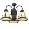 Deals Patriot Lighting® Yosemite Burnished Bronze 2 Light Semi-Flush Mount Ceiling Light