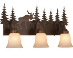 Discount Patriot Lighting® Yellowstone 3-Light Burnished Bronze Vanity Light