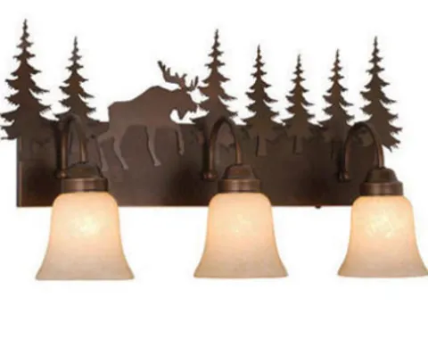 Discount Patriot Lighting® Yellowstone 3-Light Burnished Bronze Vanity Light