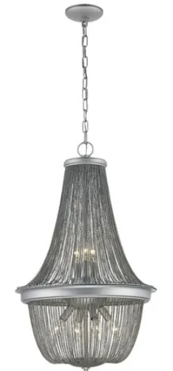 Discount Patriot Lighting® Joanna 7-Light Silver Chandelier