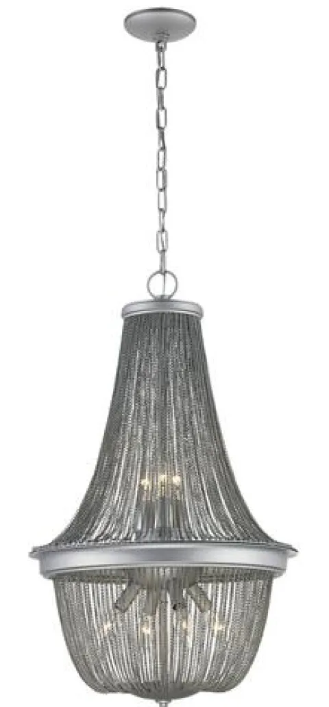 Discount Patriot Lighting® Joanna 7-Light Silver Chandelier