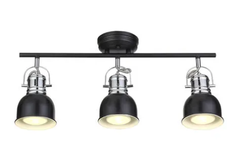 Discount Patriot Lighting® Kaisa Matte Black & White Led Track Light