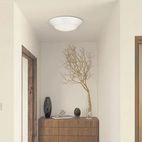 Discount Patriot Lighting® Gabbie White Integrated Led Flush Mount Ceiling Light – 6 Pack