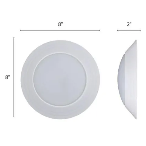 Discount Patriot Lighting® Gabbie White Integrated Led Flush Mount Ceiling Light – 6 Pack