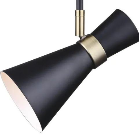Discount Patriot Lighting® Keilen Black And Antique Brass 1-Light Mini Pendant Light