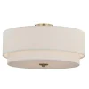 Discount Patriot Lighting® Burnaby Matte Brass 4 Light Semi-Flush Mount Ceiling Light