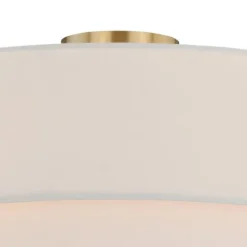 Discount Patriot Lighting® Burnaby Matte Brass 4 Light Semi-Flush Mount Ceiling Light