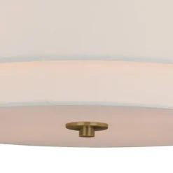 Discount Patriot Lighting® Burnaby Matte Brass 4 Light Semi-Flush Mount Ceiling Light