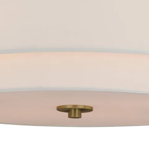 Discount Patriot Lighting® Burnaby Matte Brass 4 Light Semi-Flush Mount Ceiling Light