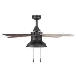 Discount Patriot Lighting® Amanda 48″ Matte Black Indoor Led Ceiling Fan