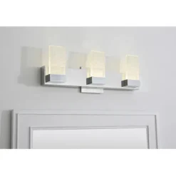 Discount Patriot Lighting® Lico Polished Chrome 3-Light Led Vanity Light