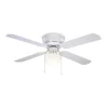 Discount Patriot Lighting™ Eros Ii 42″ White Indoor Ledceiling Fan