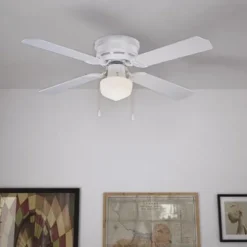 Discount Patriot Lighting™ Eros Ii 42″ White Indoor Ledceiling Fan