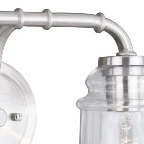 Discount Patriot Lighting® Toledo Satin Nickel 2 Light Vanity Light