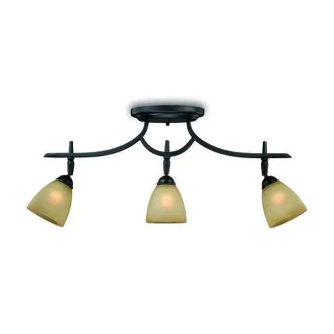 Discount Patriot Lighting® Somerville 3-Light Bronze Track Lighting Set