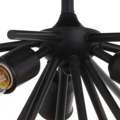 Discount Patriot Lighting® Estelle Matte Black 3 Light Semi-Flush Mount Ceiling Light