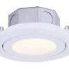 Discount Patriot Lighting® 4″ White Recessed Led Gimbal Trim Downlight