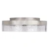 Discount Patriot Lighting® Leah Satin Nickel Integrated Led Flush Mount Ceiling Light