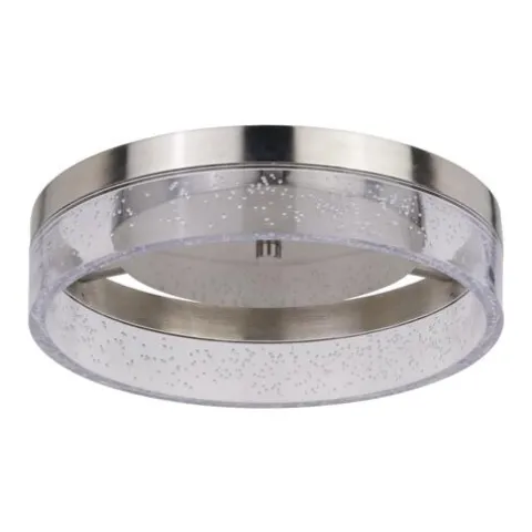 Discount Patriot Lighting® Leah Satin Nickel Integrated Led Flush Mount Ceiling Light