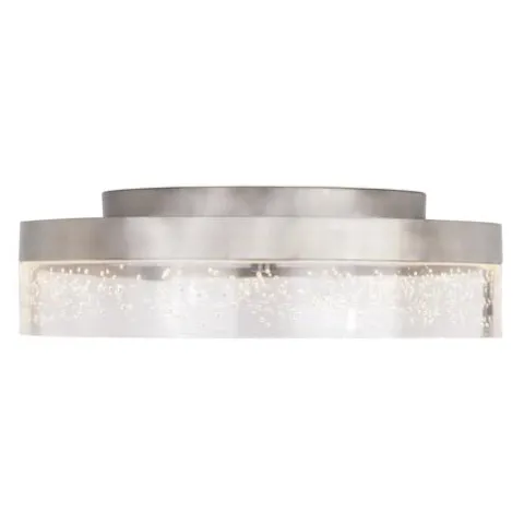 Discount Patriot Lighting® Leah Satin Nickel Integrated Led Flush Mount Ceiling Light