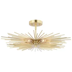 Discount Patriot Lighting® Nikko Gold Semi-Flush Mount Ceiling Light