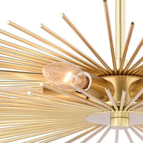 Discount Patriot Lighting® Nikko Gold Semi-Flush Mount Ceiling Light