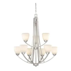 Discount Patriot Lighting® Helsinki 9-Light Brushed Nickel Chandelier