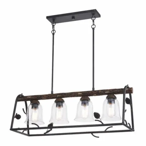 Discount Patriot Lighting® Spruce Black Walnut 4-Light Island Light