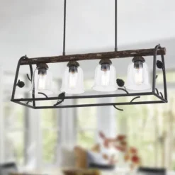 Discount Patriot Lighting® Spruce Black Walnut 4-Light Island Light