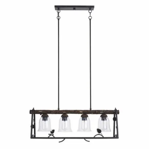 Discount Patriot Lighting® Spruce Black Walnut 4-Light Island Light