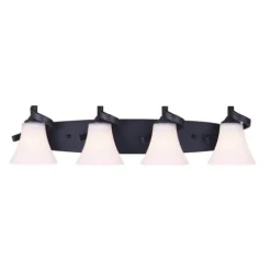 Discount Patriot Lighting® Dee Rubbed Antique Bronze 4-Light Vanity Light
