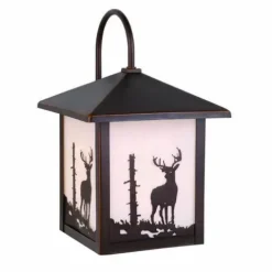 Discount Patriot Lighting® Deer Burnished Bronze Outdoor Wall Light