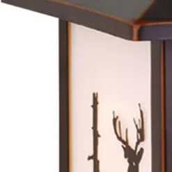 Discount Patriot Lighting® Deer Burnished Bronze Outdoor Wall Light