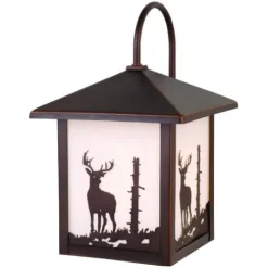 Discount Patriot Lighting® Deer Burnished Bronze Outdoor Wall Light