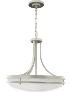 Discount Patriot Lighting® Tanner Satin Nickel Led Pendant