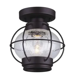 Flash Sale Patriot Lighting® Potter Oil-Rubbed Bronze 1-Light Flush Mount Ceiling Light