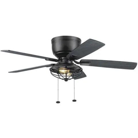Flash Sale Patriot Lighting™ Annetta 52″ Matte Black Led Indoor/Outdoor Ceiling Fan