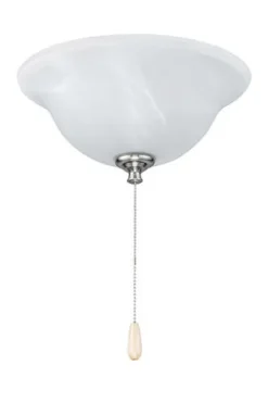 Flash Sale Patriot Lighting® White Swirled Marble Bowl Led Ceiling Fan Light