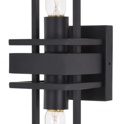 Flash Sale Patriot Lighting® Marquis Matte Black 2 Light Wall Light