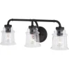 Flash Sale Patriot Lighting® Toledo Matte Black 3 Light Vanity Light