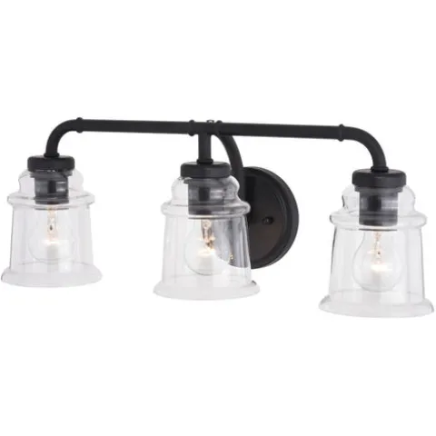 Flash Sale Patriot Lighting® Toledo Matte Black 3 Light Vanity Light