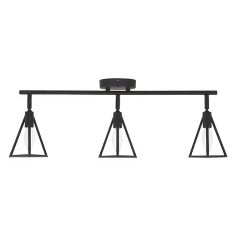 Flash Sale Patriot Lighting® Tribeck Matte Black 3-Light Fixed Track Light