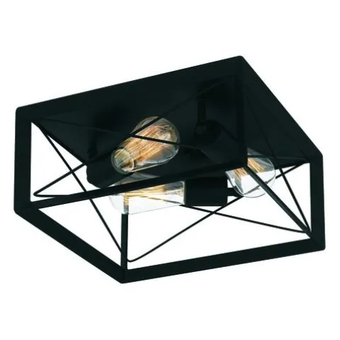 Flash Sale Patriot Lighting® Carah Matte Black 3-Light Flush Mount Ceiling Light