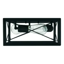 Flash Sale Patriot Lighting® Carah Matte Black 3-Light Flush Mount Ceiling Light