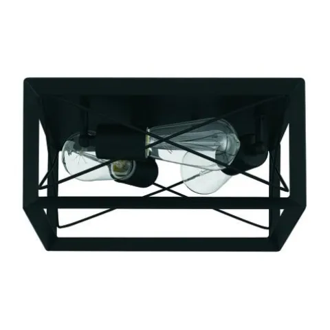 Flash Sale Patriot Lighting® Carah Matte Black 3-Light Flush Mount Ceiling Light